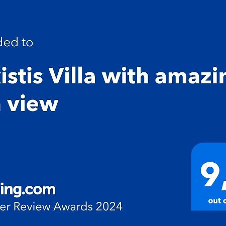 Alkistis Villa With Amazing Sea View Maroulás المظهر الخارجي الصورة