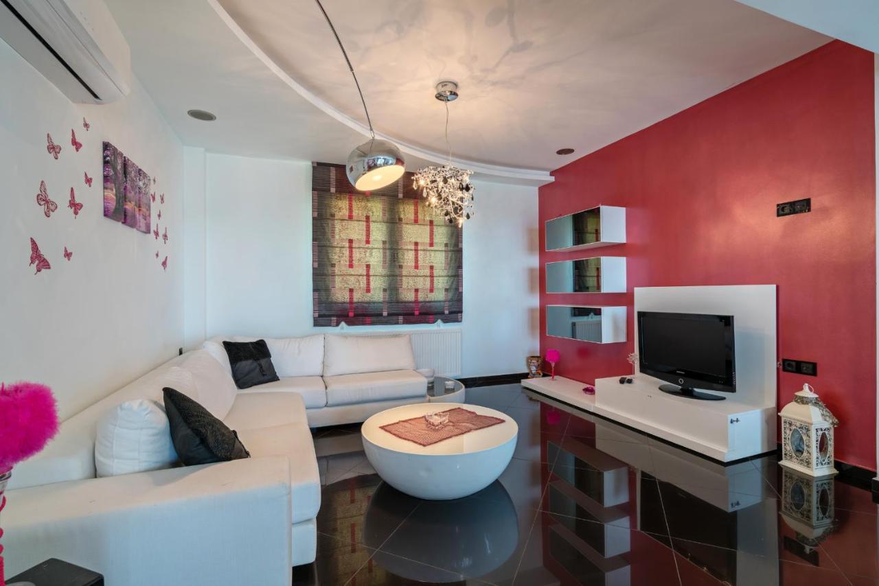 Alkistis Villa With Amazing Sea View Maroulás المظهر الخارجي الصورة