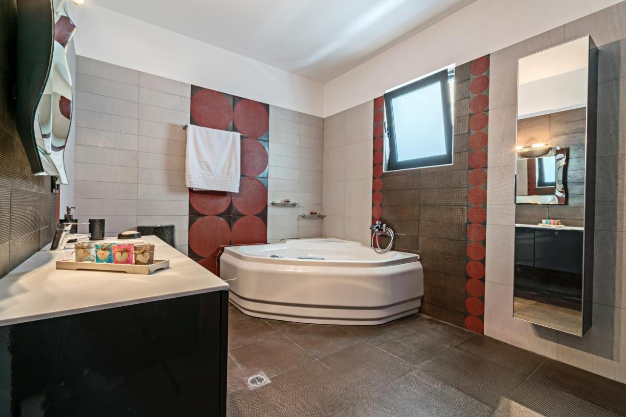 Alkistis Villa With Amazing Sea View Maroulás المظهر الخارجي الصورة