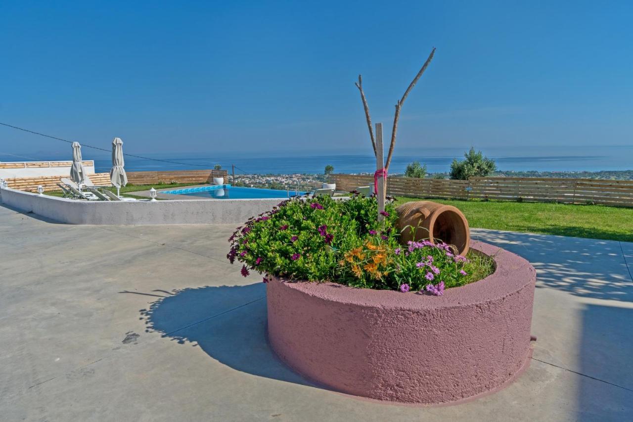Alkistis Villa With Amazing Sea View Maroulás المظهر الخارجي الصورة