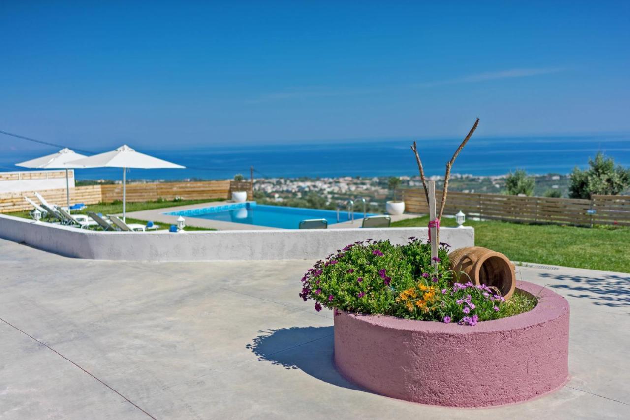 Alkistis Villa With Amazing Sea View Maroulás المظهر الخارجي الصورة