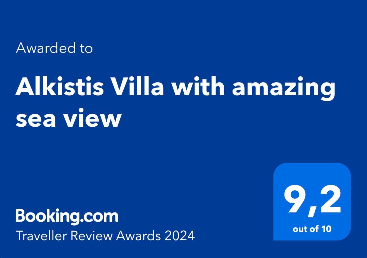 Alkistis Villa With Amazing Sea View Maroulás المظهر الخارجي الصورة
