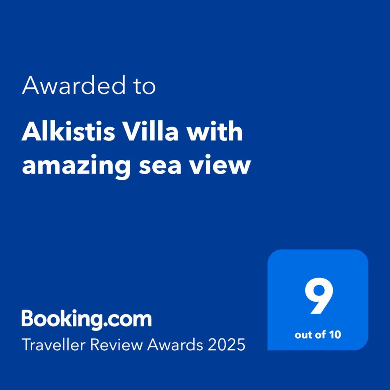 Alkistis Villa With Amazing Sea View Maroulás المظهر الخارجي الصورة